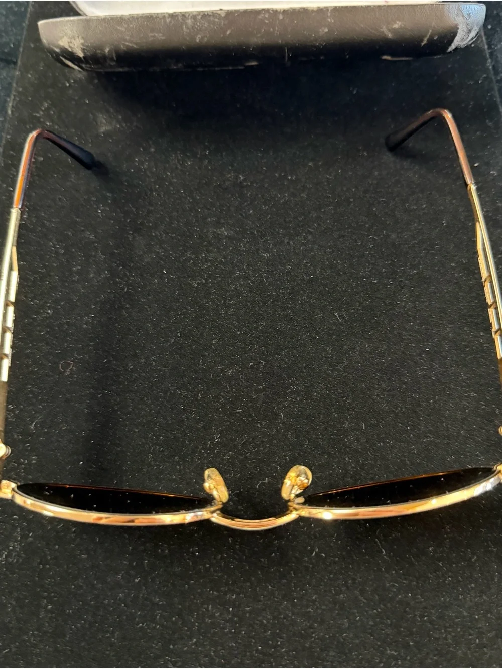 Moschino Gold Frame Brown Lens Oval Men's Sunglasses
